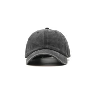 black washed cotton cap