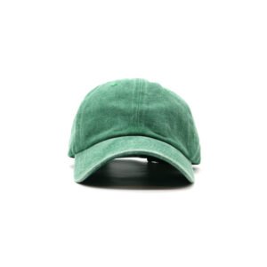 Green washed cotton cap