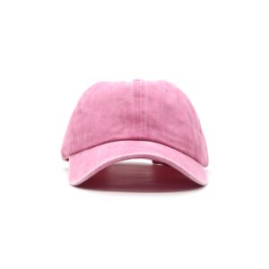 Pink washed cotton cap